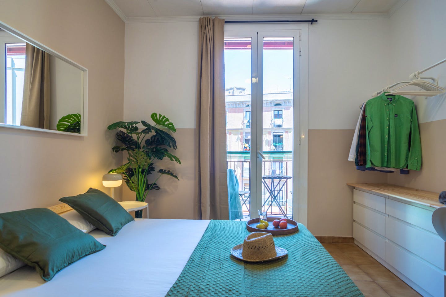 Serene Wabi-Sabi Coliving on Rambla del Raval in Historic Ciutat Vella