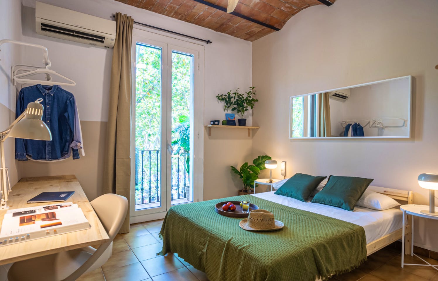 Serene Wabi-Sabi Coliving on Rambla del Raval in Historic Ciutat Vella