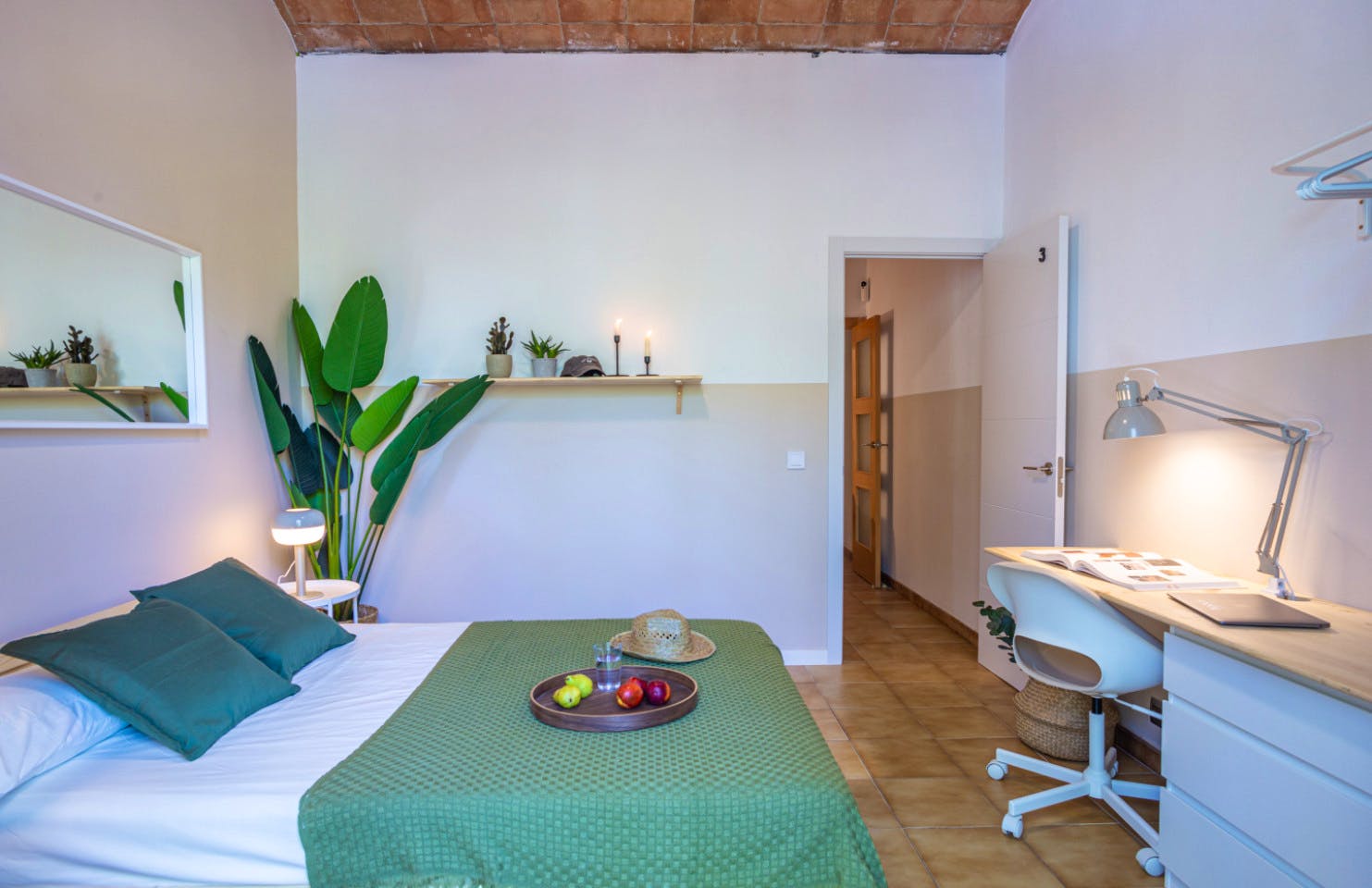 Serene Wabi-Sabi Coliving on Rambla del Raval in Historic Ciutat Vella