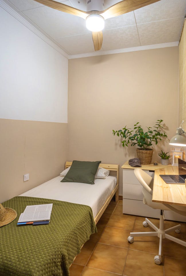 Serene Wabi-Sabi Coliving on Rambla del Raval in Historic Ciutat Vella